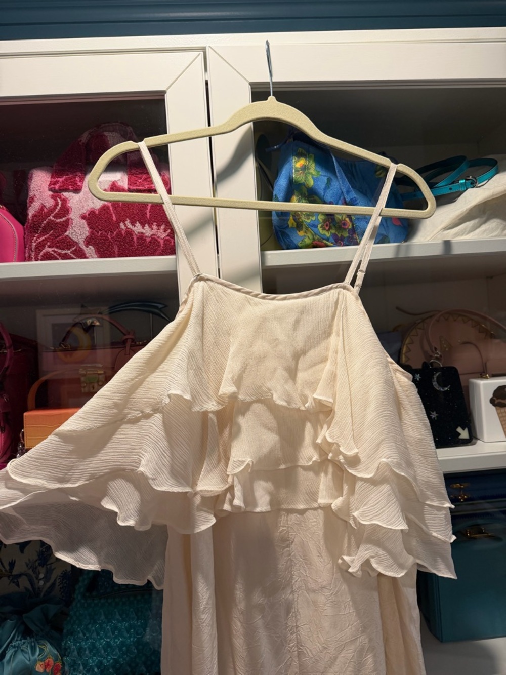 Calypso St Barth silk maxi dress with ruffles - Picture 2 of 5